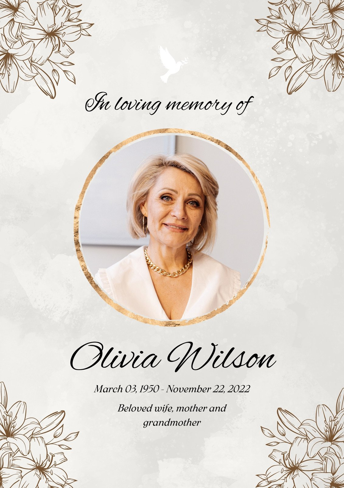 Free And Customizable Funeral Templates pertaining to Free Funeral Mass Booklet Template