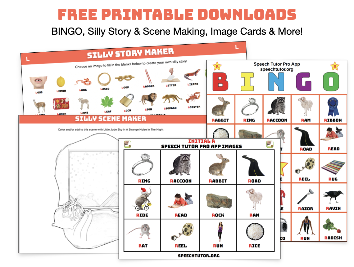 Free Articulation Printable Images &amp;amp; Worksheets — Speech Tutor throughout Free Articulation Printables
