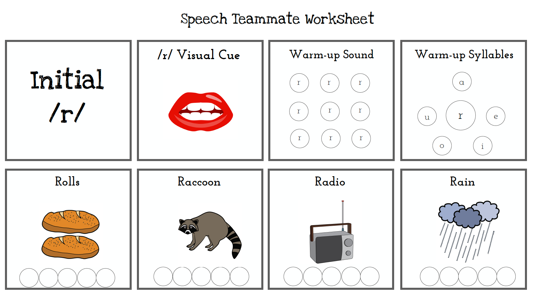 Free Articulation Worksheets within Free Articulation Printables
