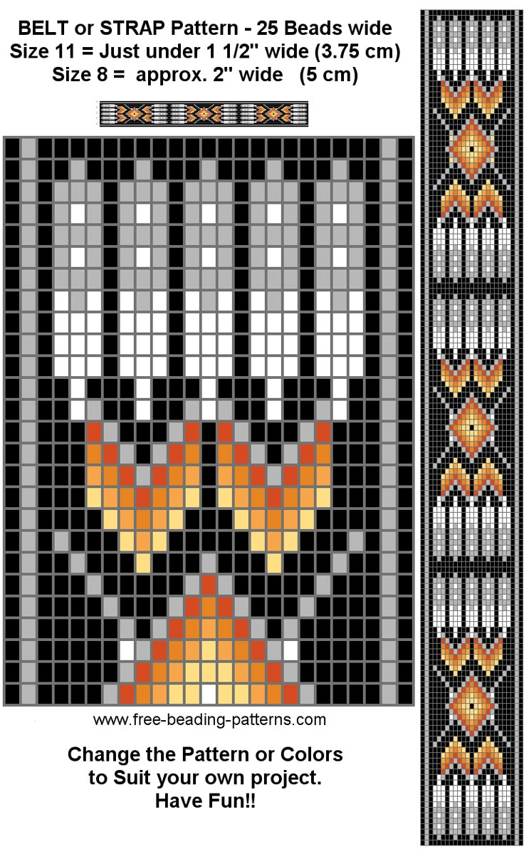 Free-Beading-Pattern-Regalia-Belt-Black | Loom Beading, Beading inside Printable Native Beading Patterns