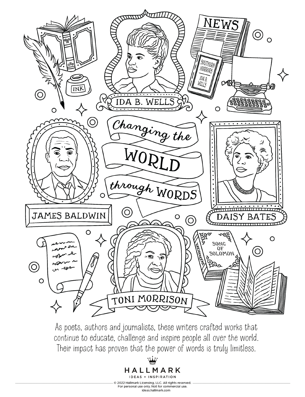 Free Black History Month Coloring Pages To Celebrate With The within Black History Month Activities Free Printables