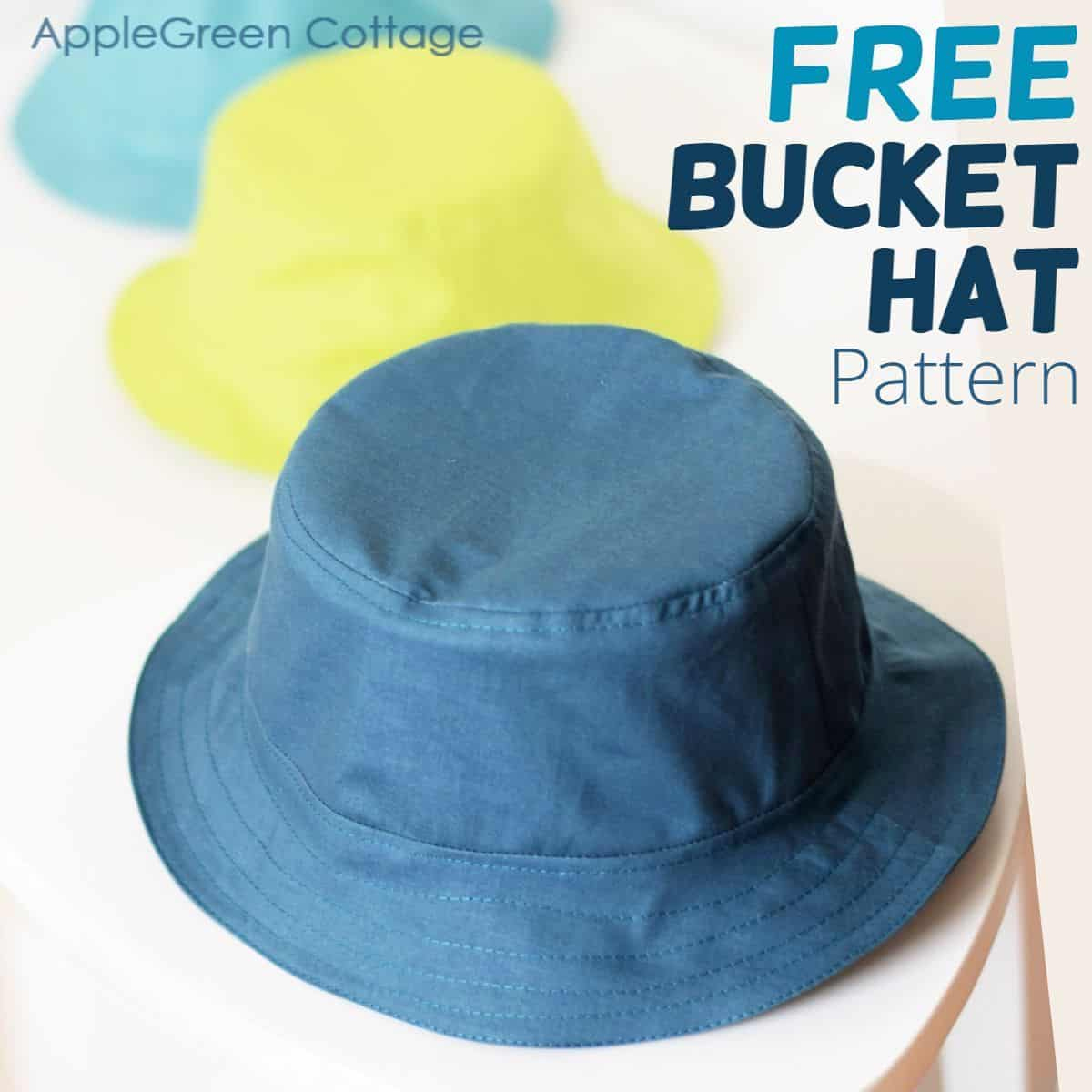 Free Bucket Hat Patternapplegreen Cottage - In 5 Sizes! inside Free Printable Safari Hat Pattern