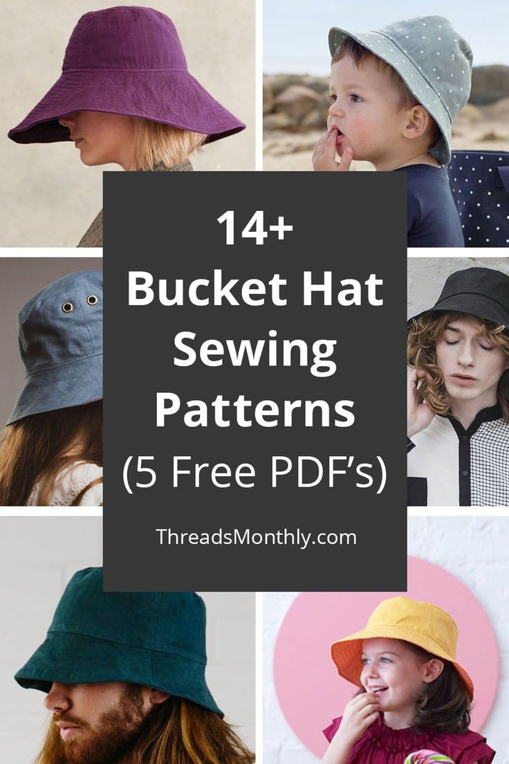 Free Bucket Hat Sewing Pattern | Printable Pdf Template | Sewing regarding Free Printable Safari Hat Pattern