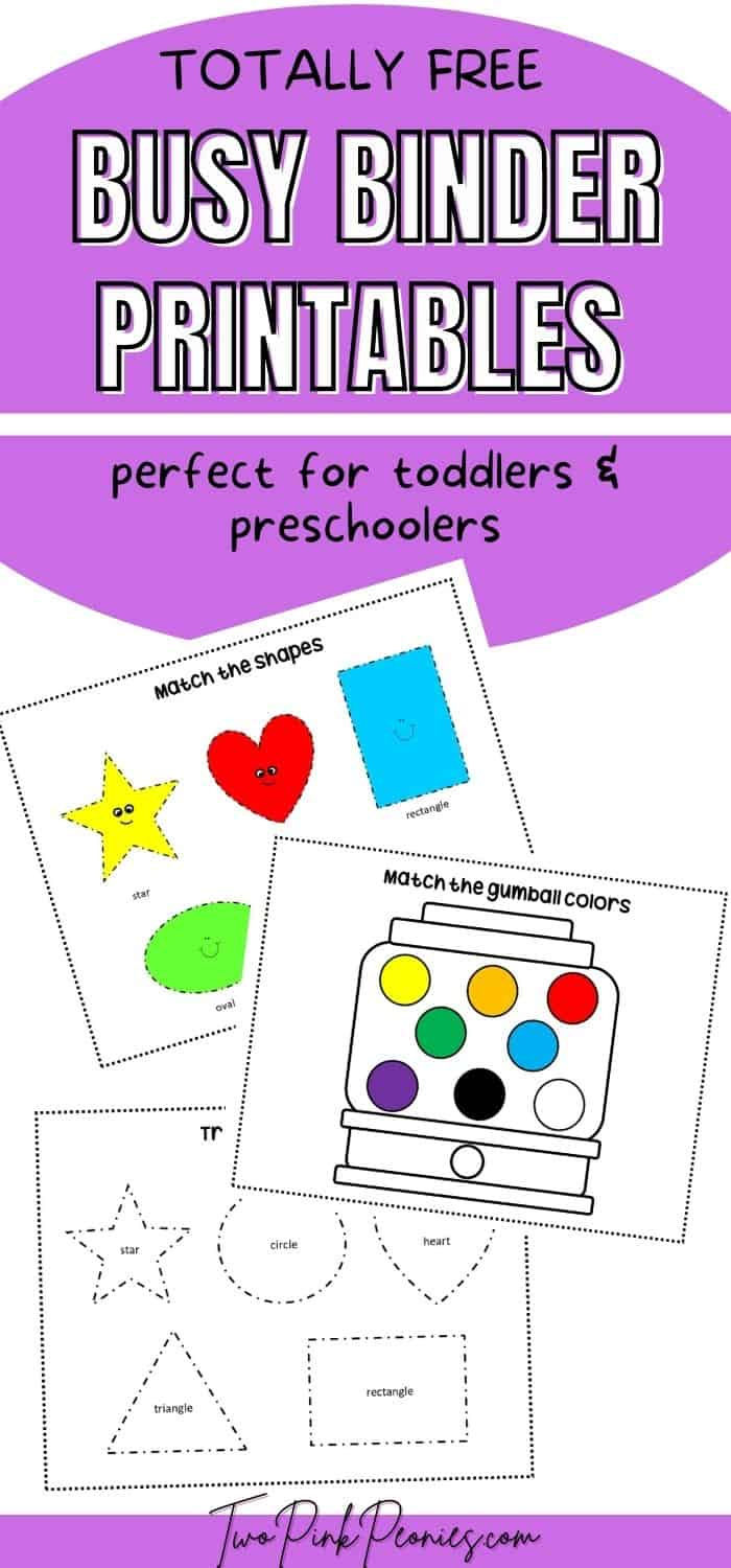 Free Busy Binder Printables {Instant Download} intended for Free Learning Binder Printables