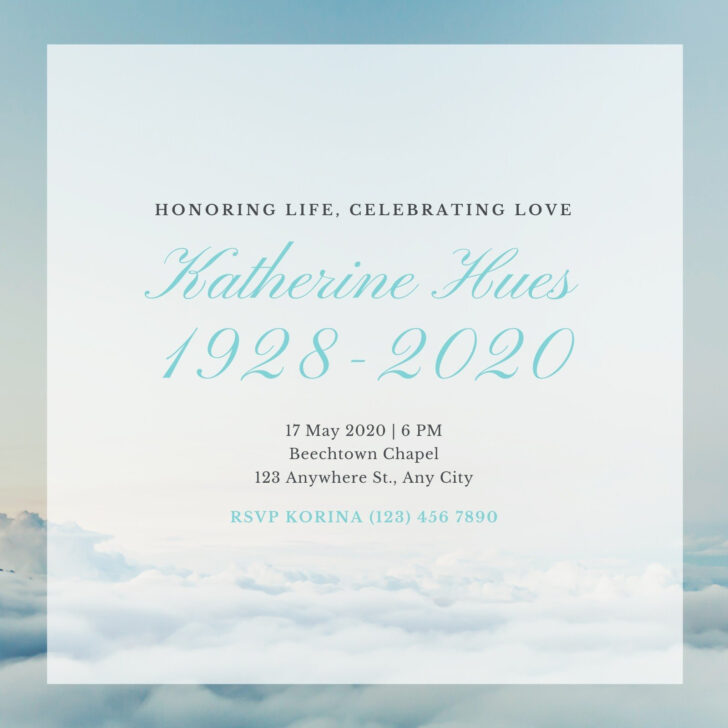 Celebration of Life Flyer Templates Free
