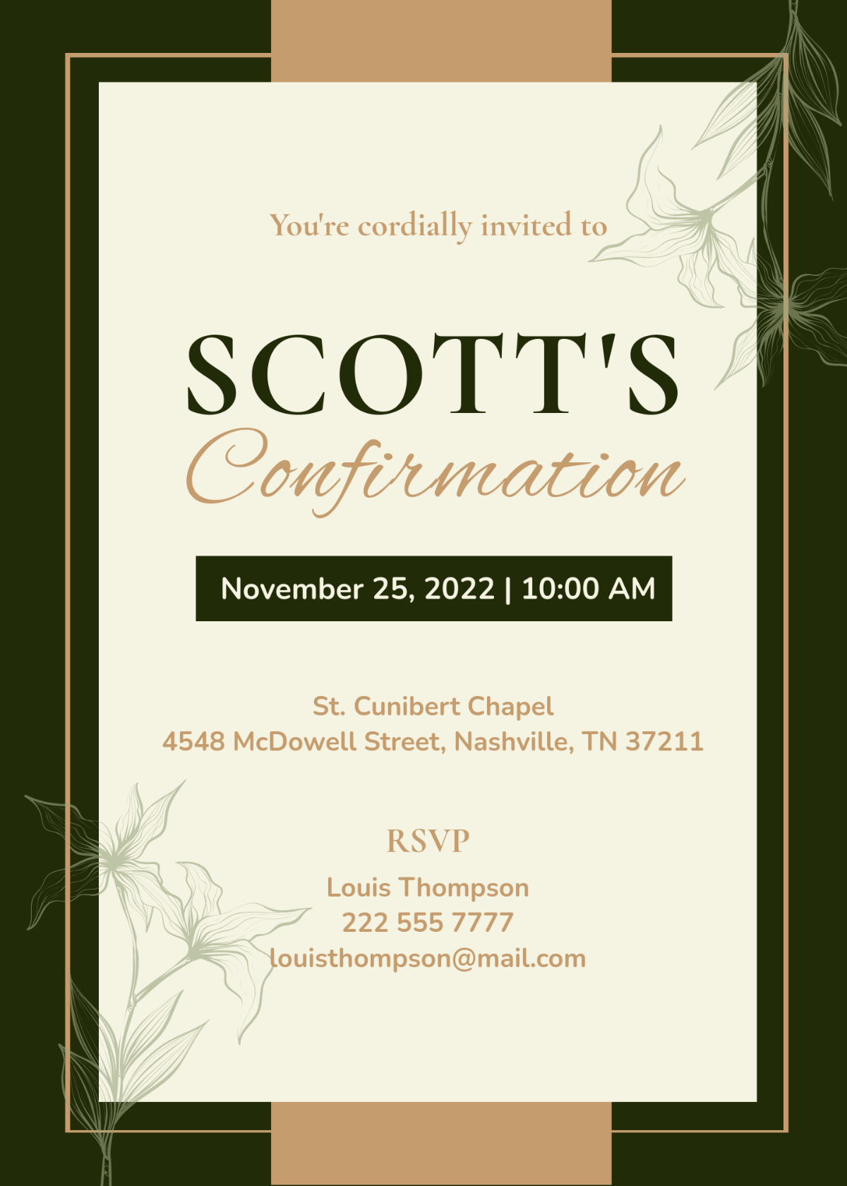 Free Confirmation Invitation Templates, Editable And Printable inside Free Printable Confirmation Cards Online