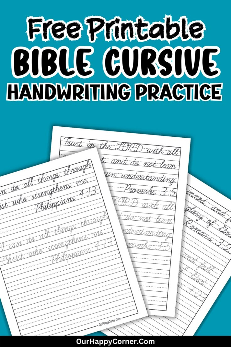 Free Cursive Handwriting Practice Bible Verses | Bible Copywork within Free Printable Bible Verses For Handwriting And Copywork