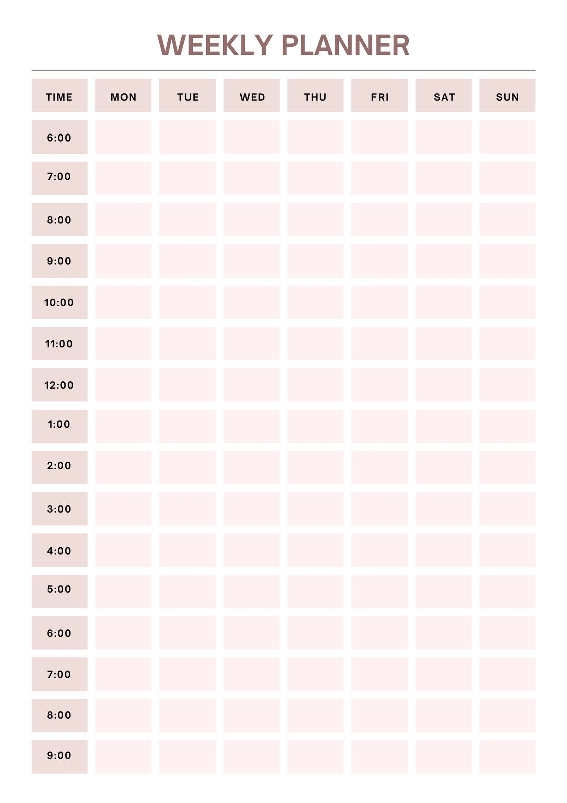 Free Custom Printable Work Schedule Planner Templates | Canva with regard to Hours Chart Printable