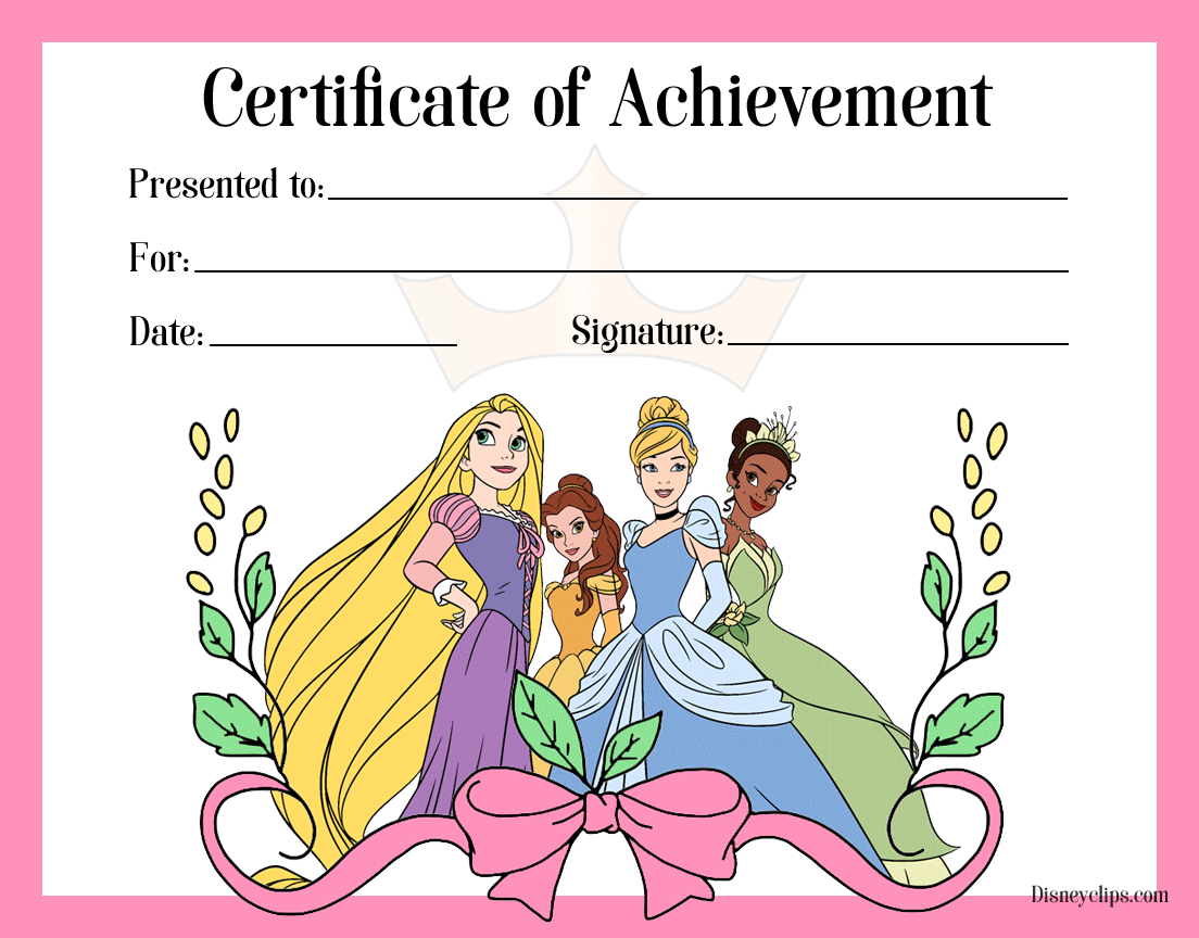 Free Disney Princess Printable Crafts: Stickers, Notes, Bookmarks with Free Printable Disney Princess Name Tags