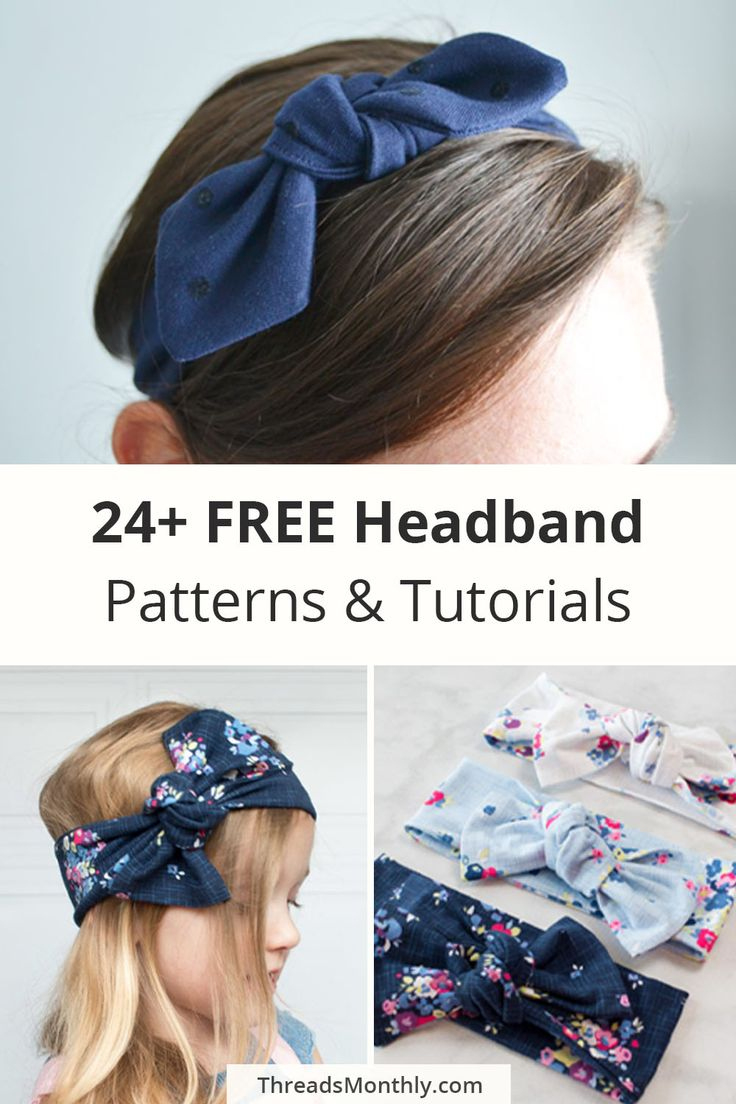 Free Diy Headband Patterns &amp;amp; Tutorials | Printable Pdf Templates regarding Free Printable Headband Patterns