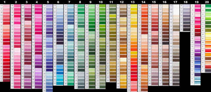 Dmc Color Chart Printable