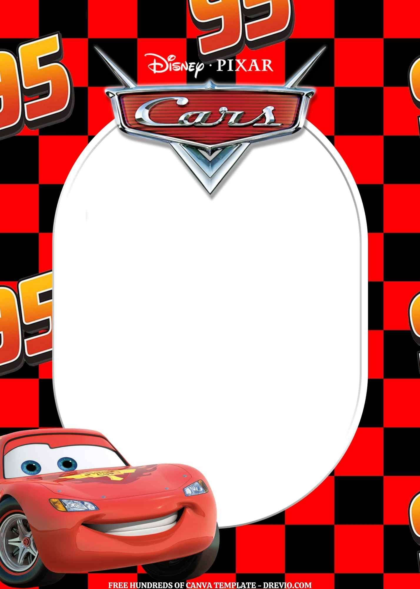 Free Editable – 11 Cars Canva Templates regarding Free Printable Lightning Mcqueen Birthday Cards
