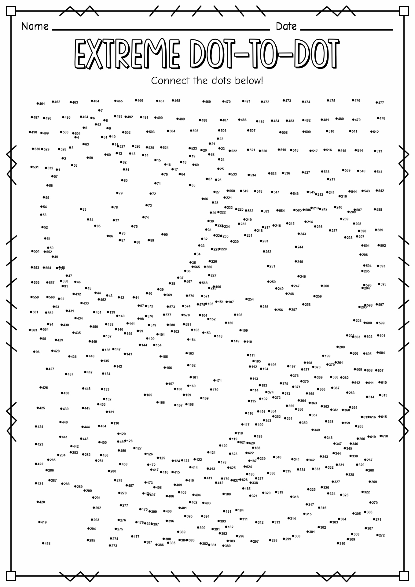 Free Extreme Dot To Dot Printables Worksheet, Download Free with regard to Extremely Hard Dot to Dot Free Printables