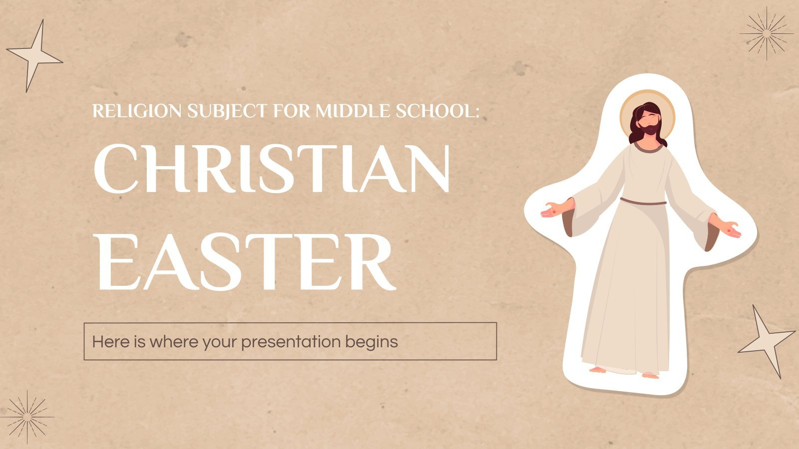 Free Google Slides And Powerpoint Templates About Jesus intended for Free Jesus Powerpoint Templates