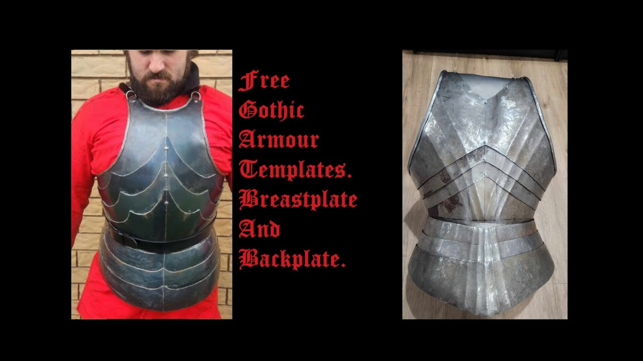 Free Gothic Armour Templates. Breastplate And Backplate. inside Free Medieval Armor Templates