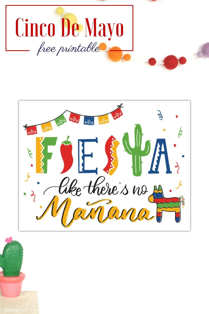 Free Hand Lettered Cinco De Mayo Printable throughout Free Printable Cinco De Mayo Birthday Cards