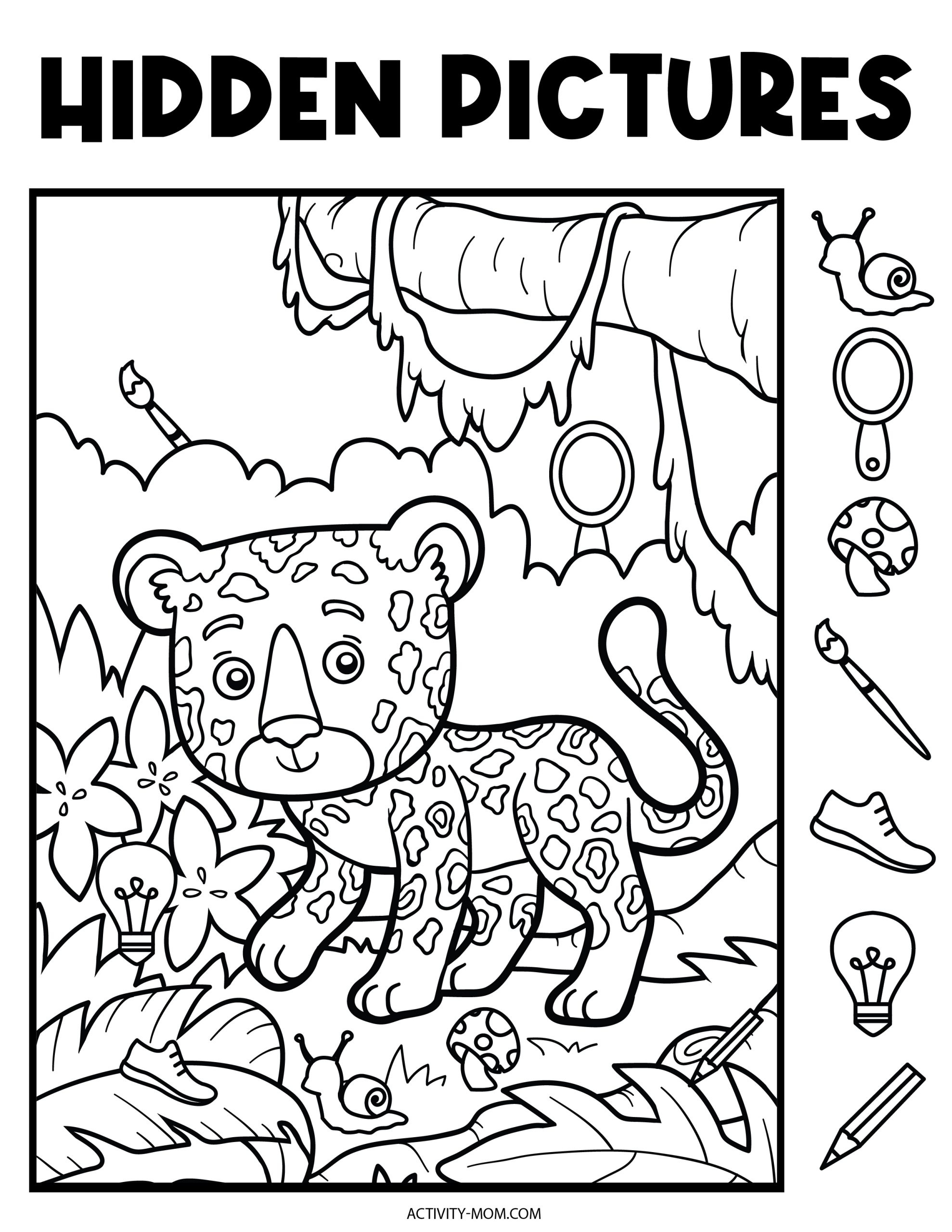 Free Hidden Pictures Printables For Kids - The Activity Mom inside Free Printable Hidden Pictures Pdf