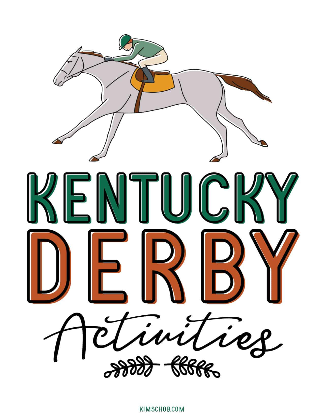 Free Kentucky Derby Printable Games - Kim Schob with regard to Free Printable Kentucky Derby Horses