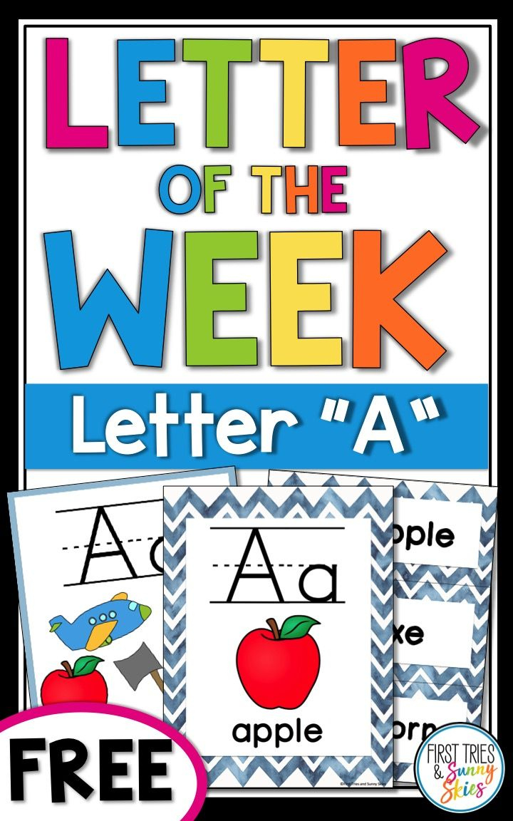 Free Letter A - Letter Of The Week - Letter Of The Day throughout Letter of The Week Free Printables
