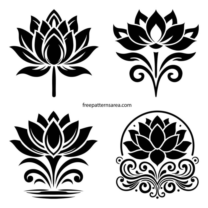 Free Printable Lotus Petal Pattern