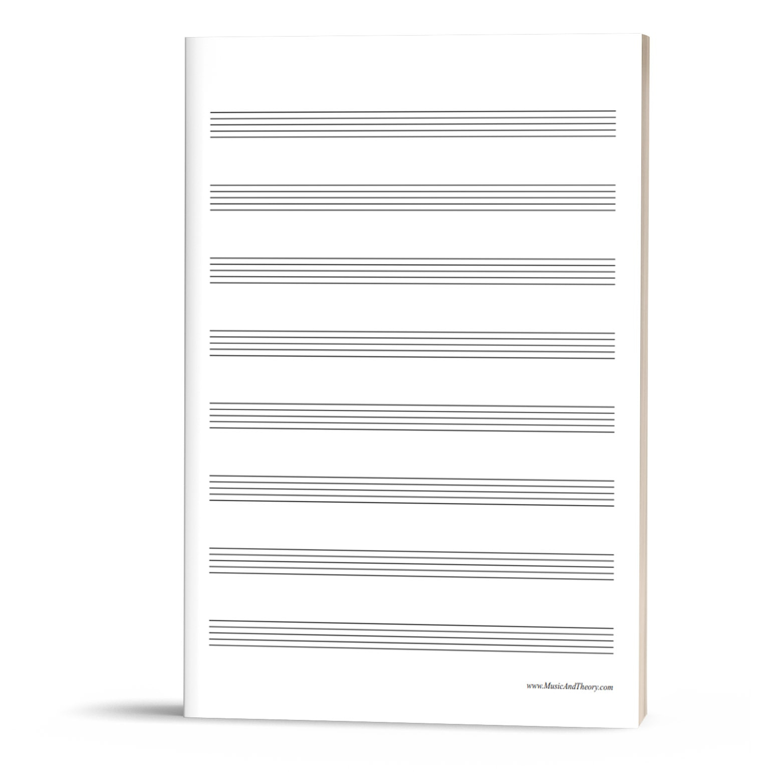 Free: Manuscript Paper (Music Staff Paper) | Musicandtheory pertaining to Free Printable Music Staff Paper