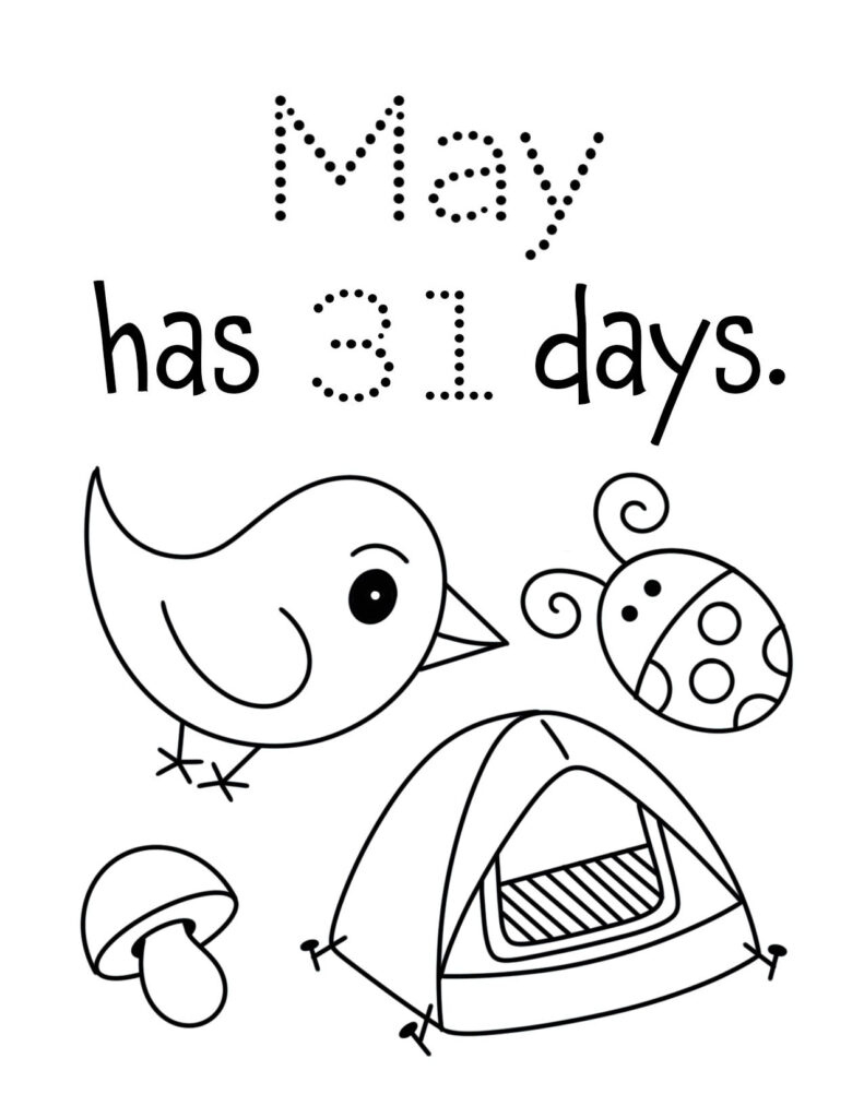Free May Worksheets For Preschool ⋆ The Hollydog Blog inside Free May Day Printables
