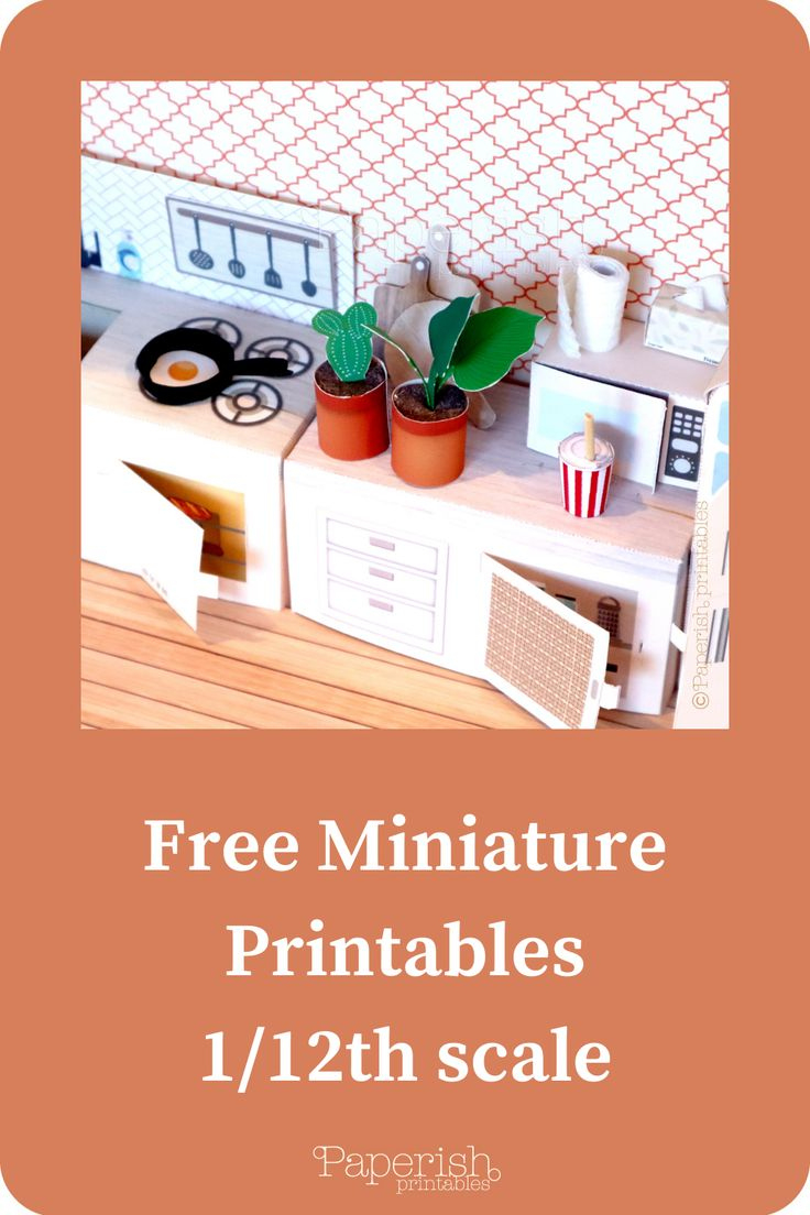Free Miniature Printables In 1/12Th Scale throughout Free 1 12 Scale Printables