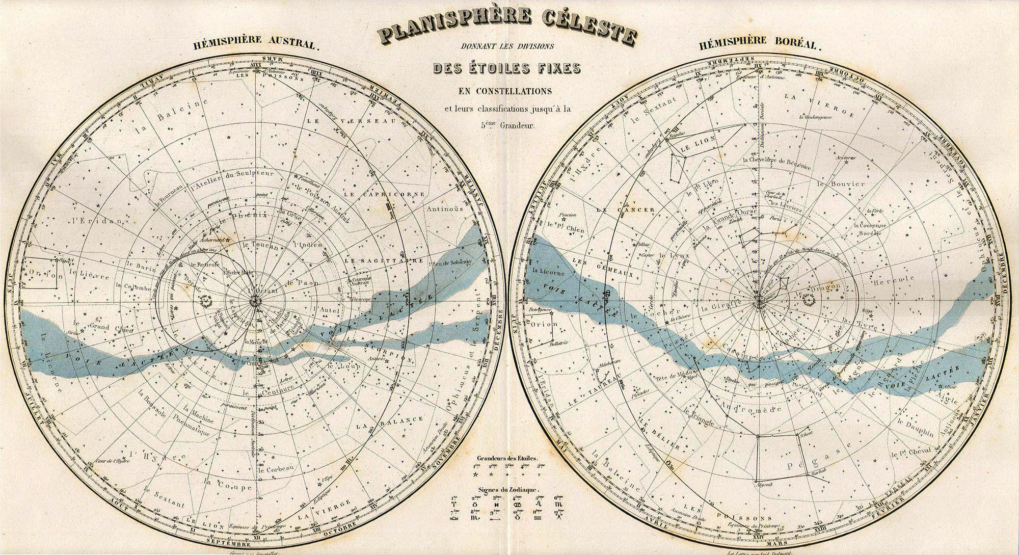 Free Old Printable Constellation Map Posters To Download - Picture for Free Printable Constellation Star Charts