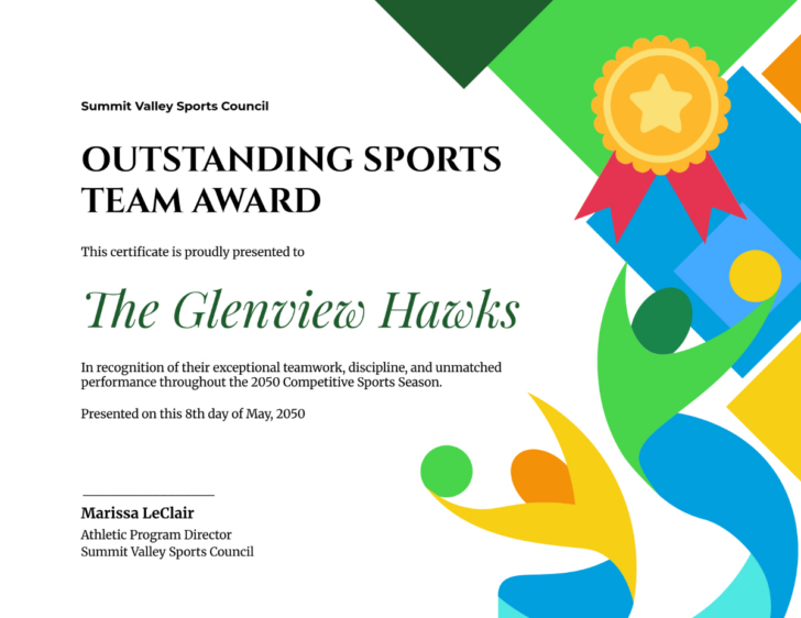 Free Printable Olympic Certificates
