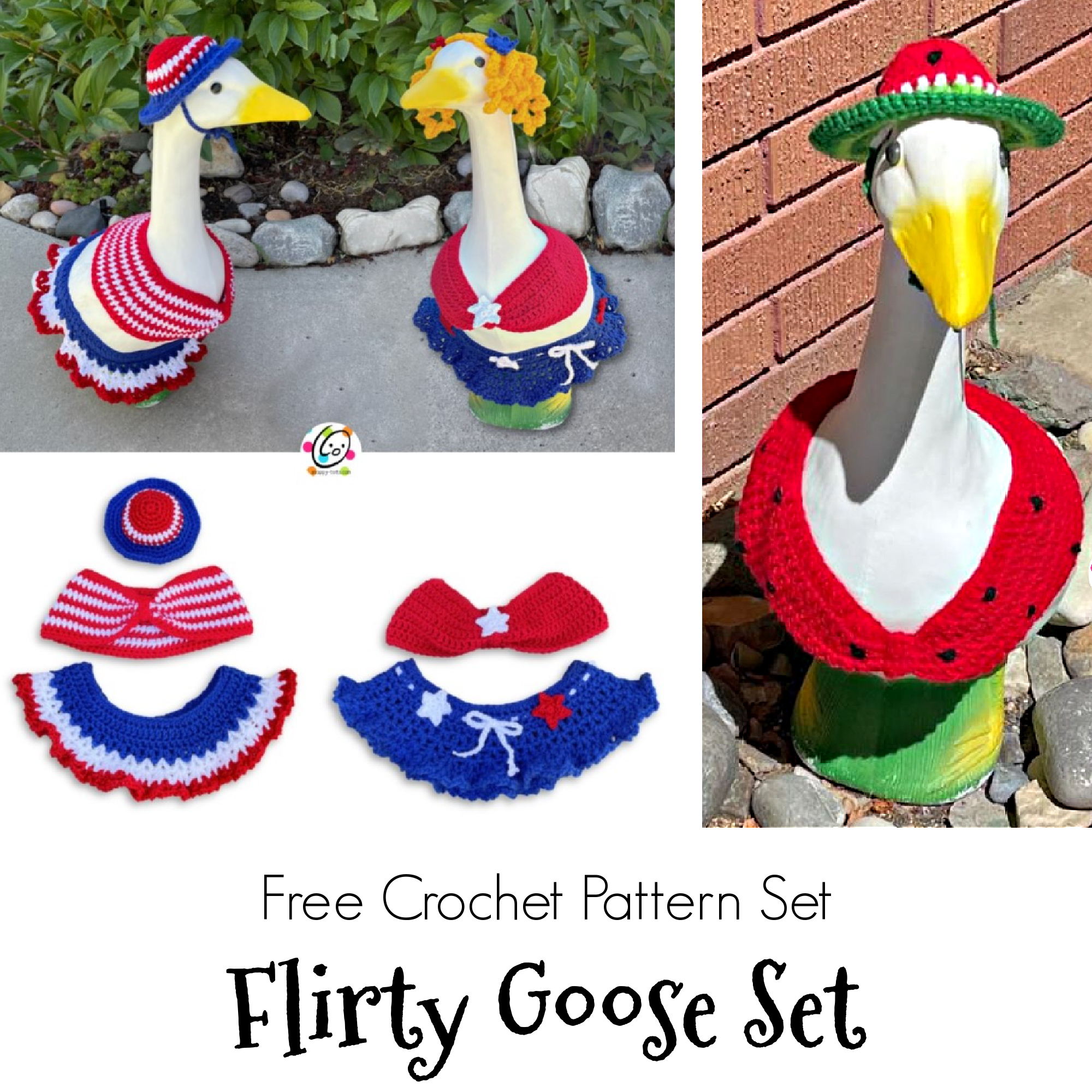 Free Pattern: Flirty Goose Set - Snappy Tots with Printable Goose Clothes Patterns
