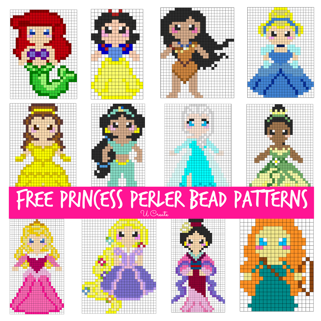 Free Perler Bead Patterns For Kids! - U Create with Perler Beads Patterns Free Printable
