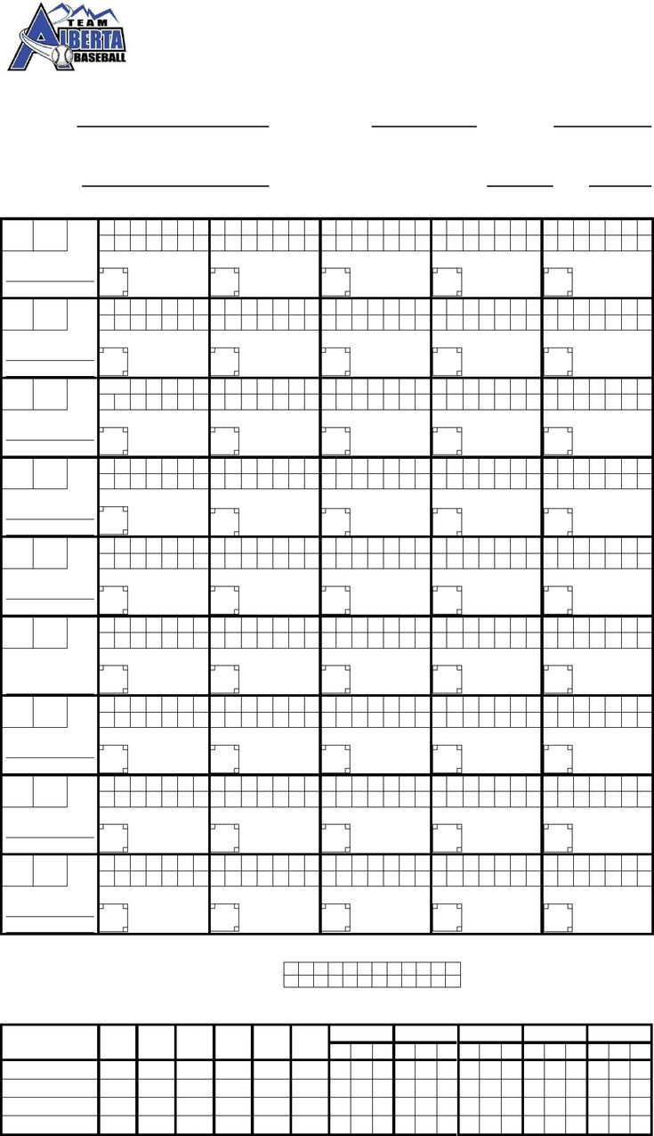 Free Pitching Chart - Pdf | 309Kb | 1 Page(S) in Free Printable Baseball Pitching Charts