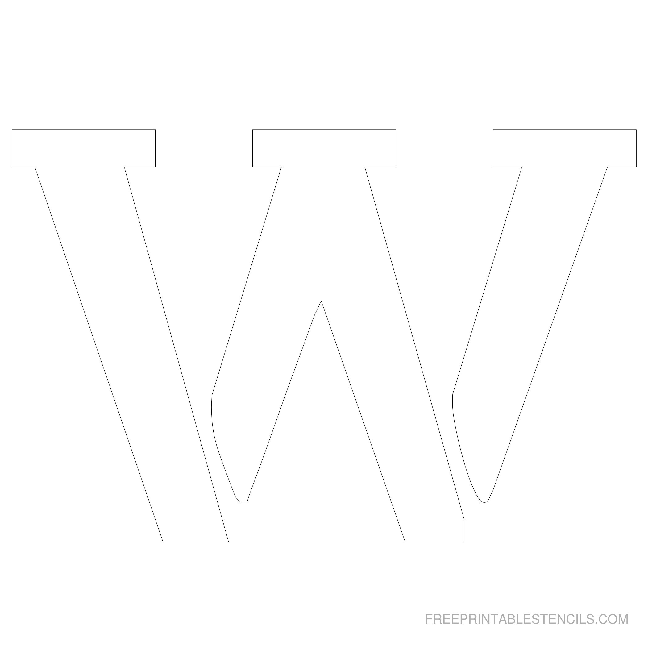Free Printable 6 Inch Letter Stencils A-Z - Worksheets Library with 6 Printable Letter Stencils