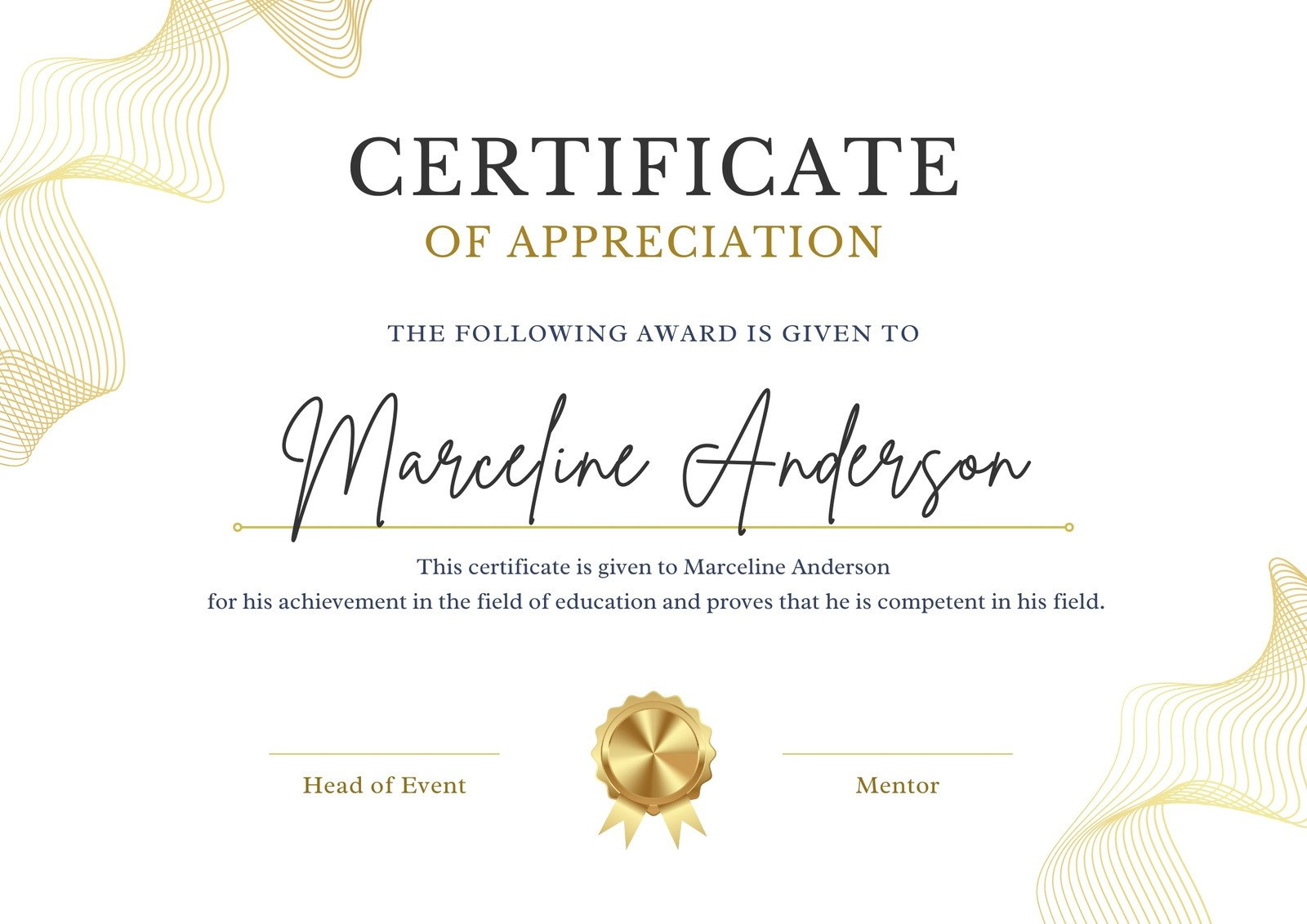 Free, Printable, And Customizable Award Certificate Templates | Canva for Free End of Year Award Templates