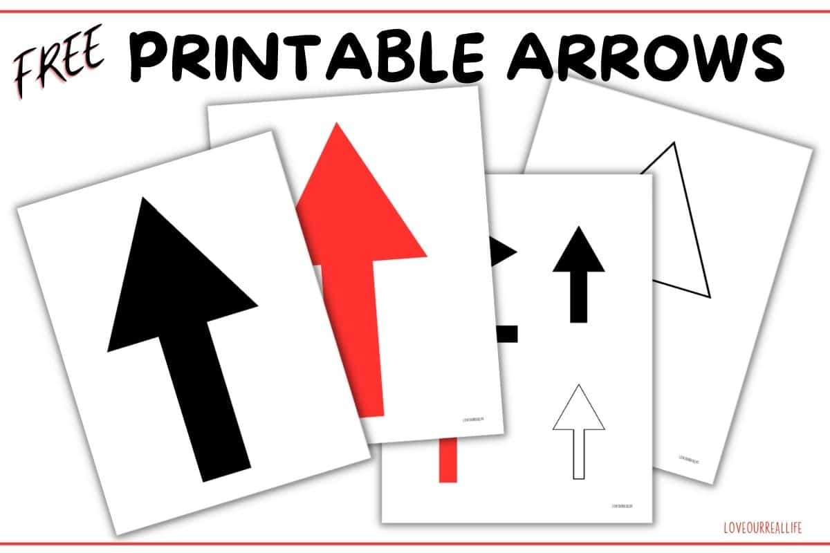 Free Printable Arrow Signs - Directional Templates ⋆ Love Our in Free Printable Arrows For Signs