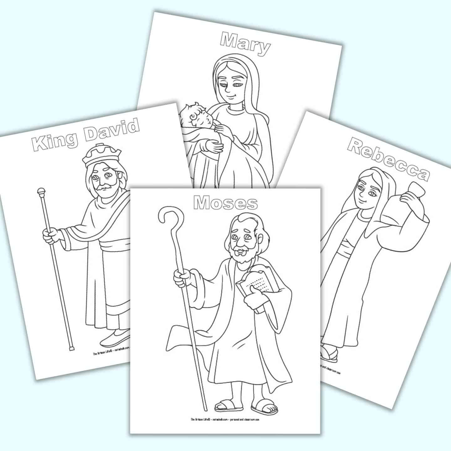 Free Printable Bible Character Coloring Pages For Kids - The with Free Printable Bible Figures