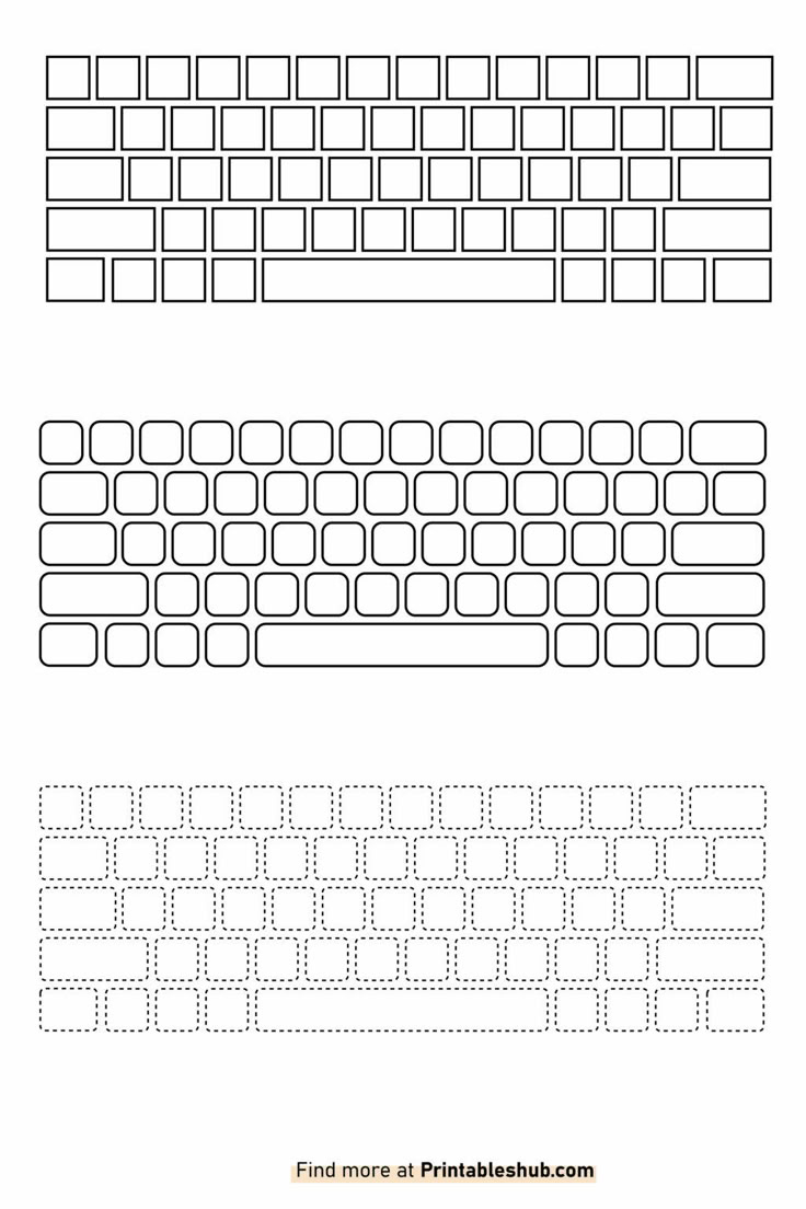 Free Printable Blank Keyboard Template Pdf regarding Free Printable Keyboard Stickers