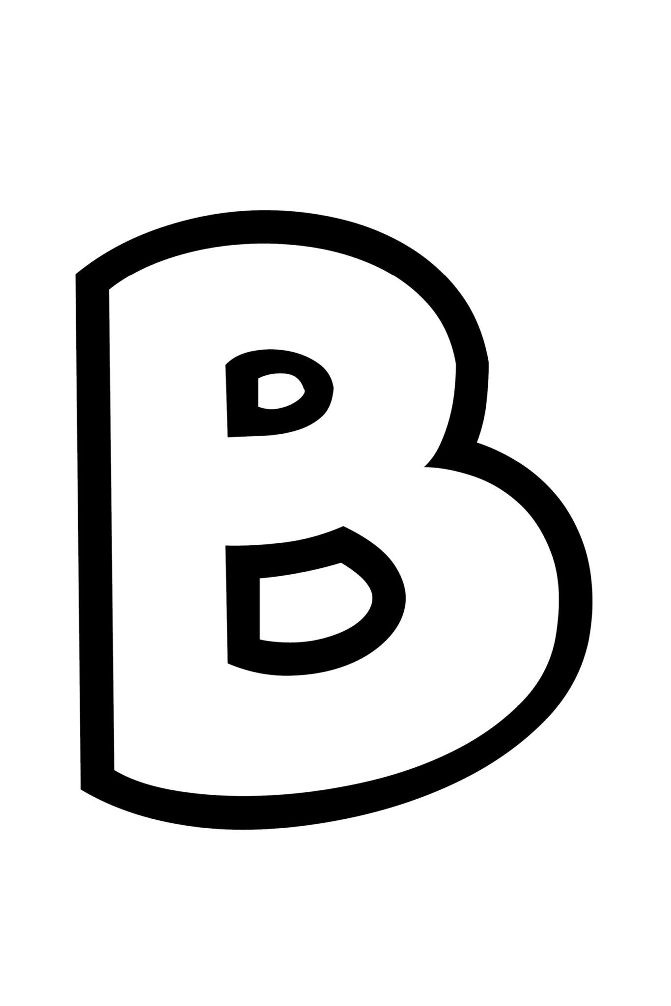 Free Printable Bubble Letter Stencils: Bubble Letter B within Free Printable Bubble Alphabet Letters