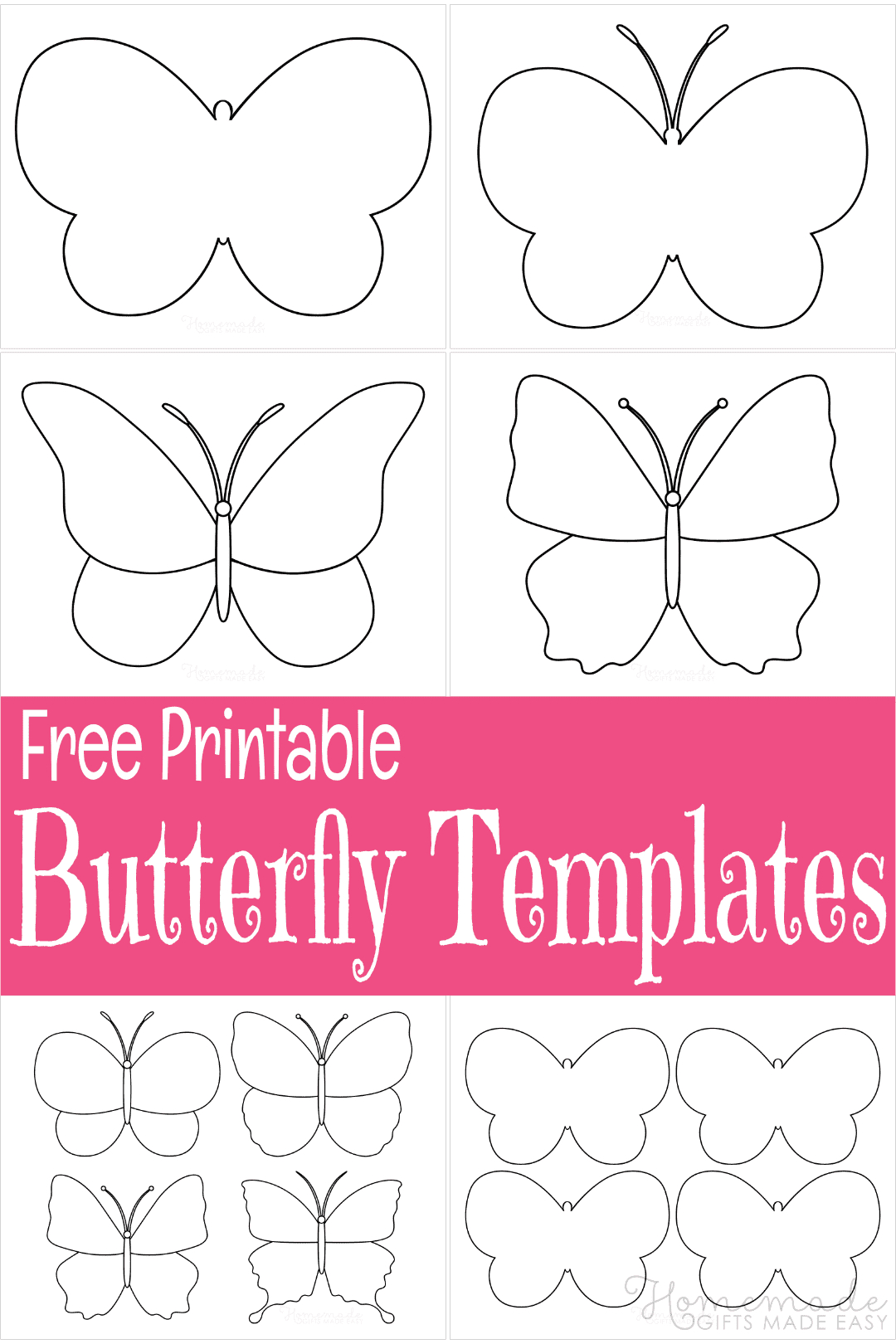 Free Printable Butterfly Templates &amp;amp; Outlines within Large Printable Butterfly Stencil