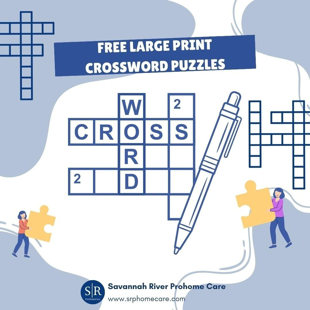 Free Printable Crossword Puzzles For Seniors within Free Printable Crosswords For The Elderly