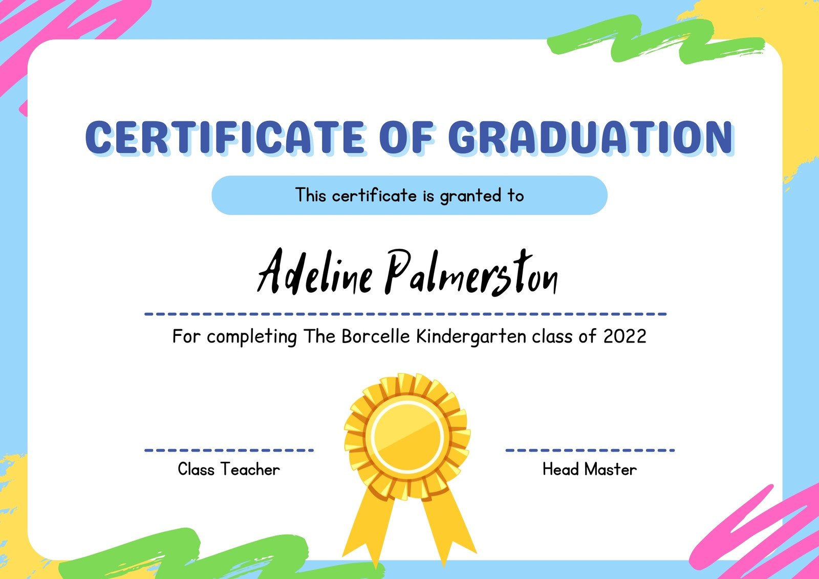 Free Printable, Customizable Academic Certificate Templates | Canva in Free End of Year Award Templates
