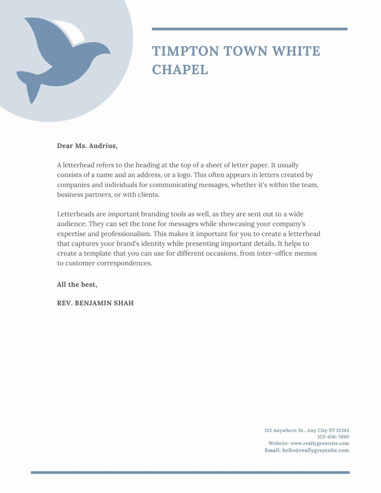 Free, Printable, Customizable Church Letterhead Templates | Canva intended for Free Church Letterhead Templates Word