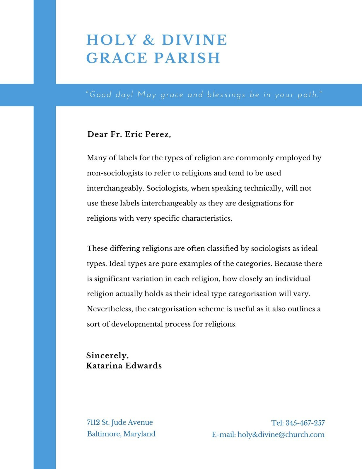 Free, Printable, Customizable Church Letterhead Templates | Canva within Free Church Letterhead Templates Word