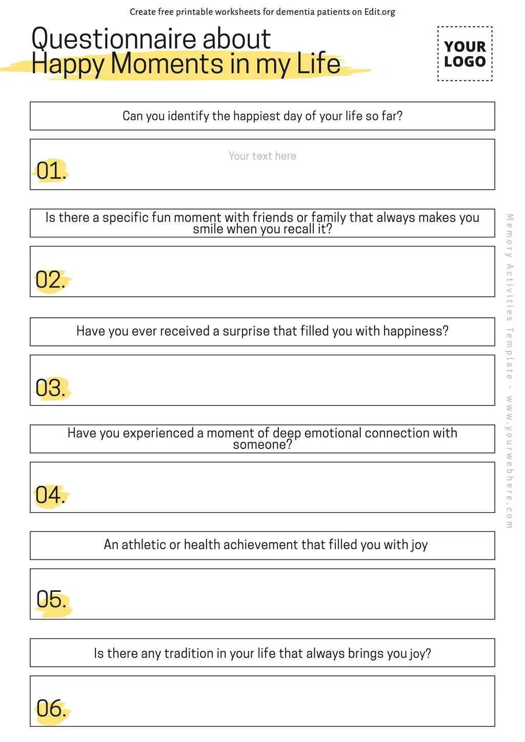 Free Printable Dementia Activities with regard to Free Printable Cognitive Exercises