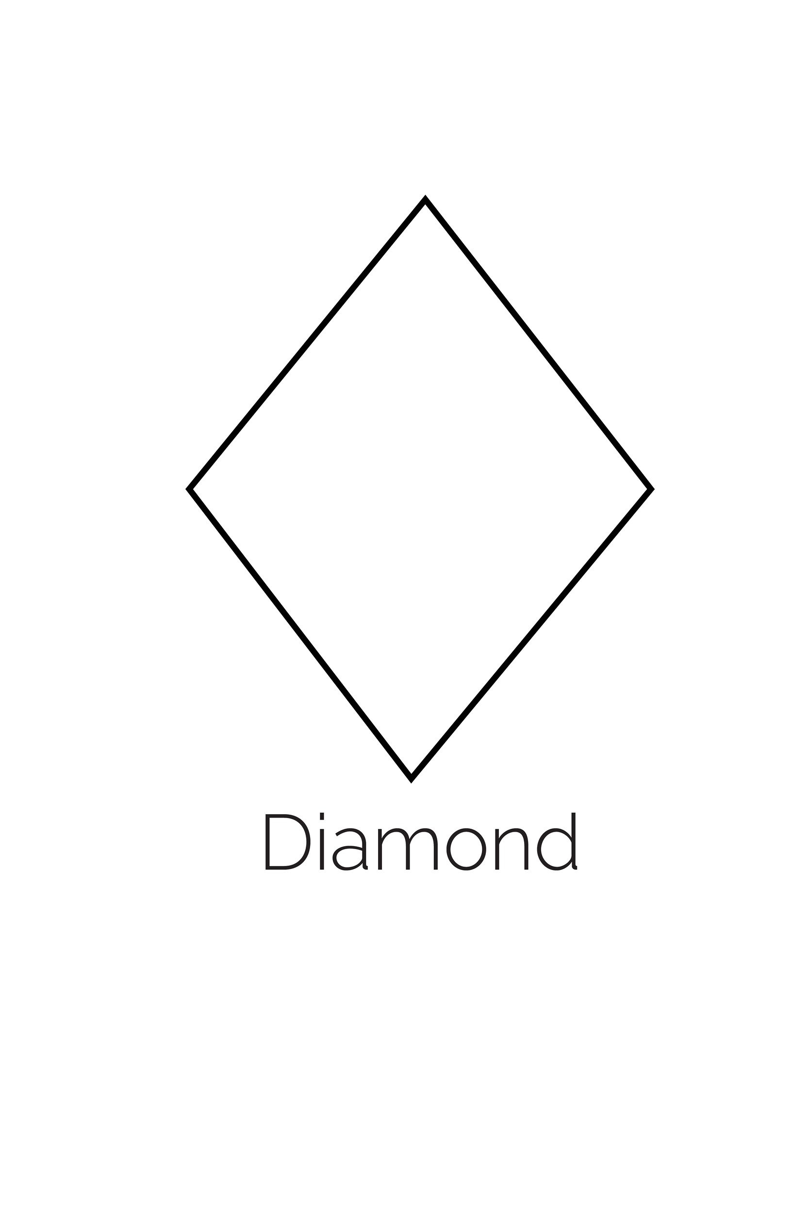 Free Printable Diamond Shape inside Free Printable Diamond Stencils