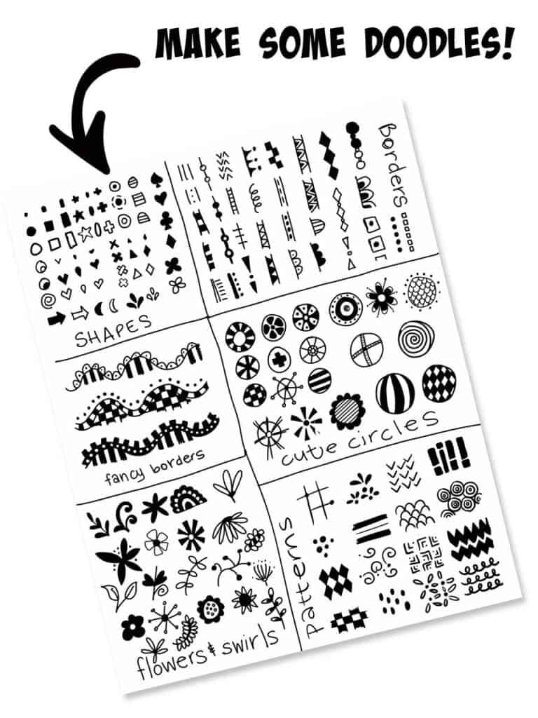 Free Printable Doodle Sheet – Artsy Fartsy Life with regard to Free Printable Doodle Patterns