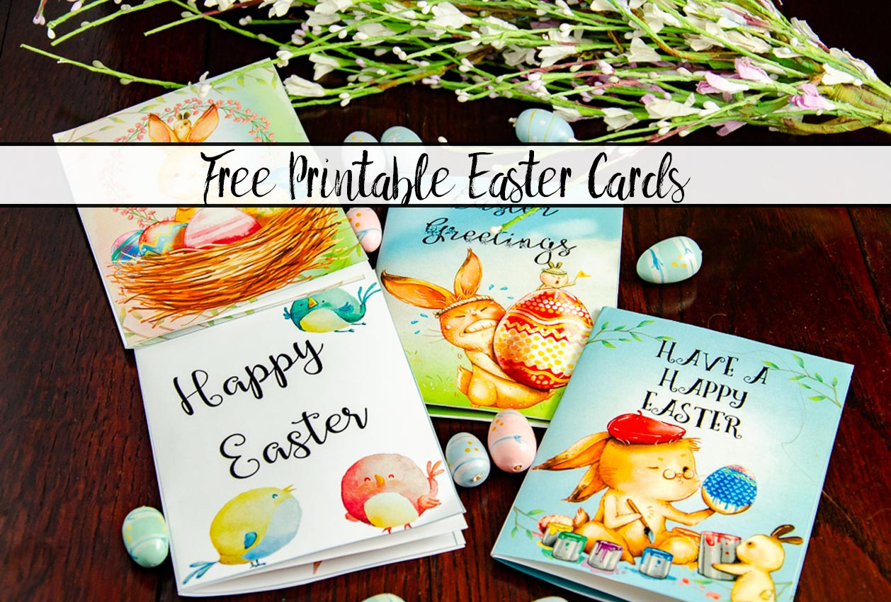 Free Printable Easter Cards: 4 Adorable Designs with regard to Free Printable Easter Cards For Daughter