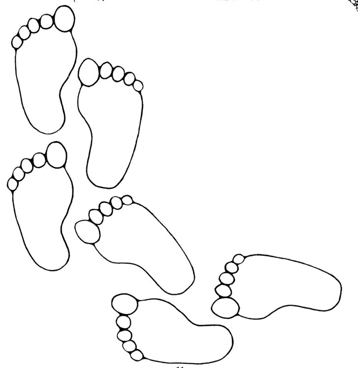 Footprint Outline Printable Free