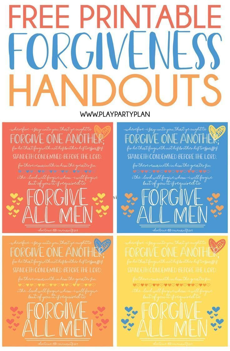 Free Printable Forgiveness Handouts &amp;amp; Forgiveness Quotes within Free Printable Bible Study On Forgiveness