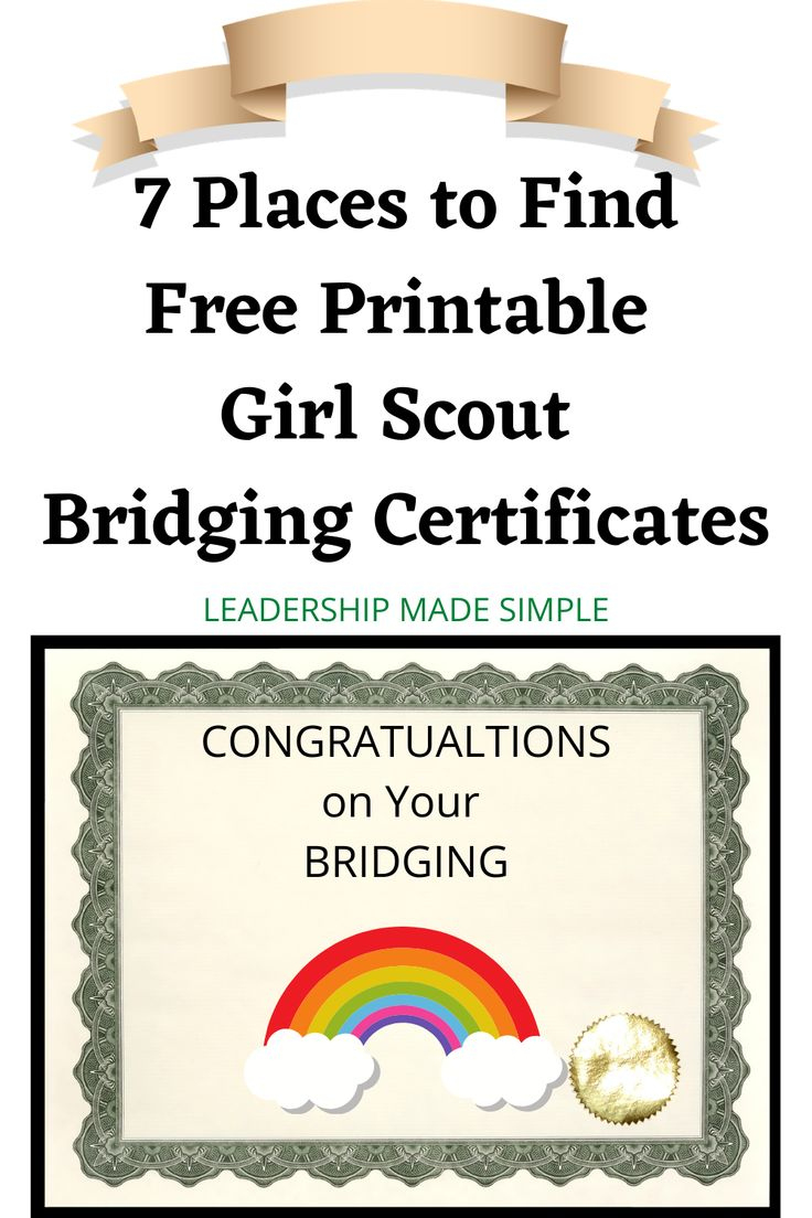 Free Printable Girl Scout Bridging Certificates throughout Free Bridging Certificate Printable